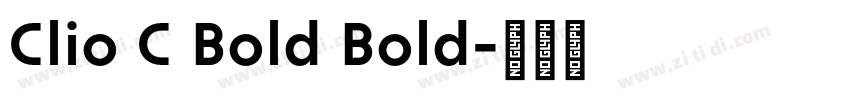 Clio C Bold Bold字体转换